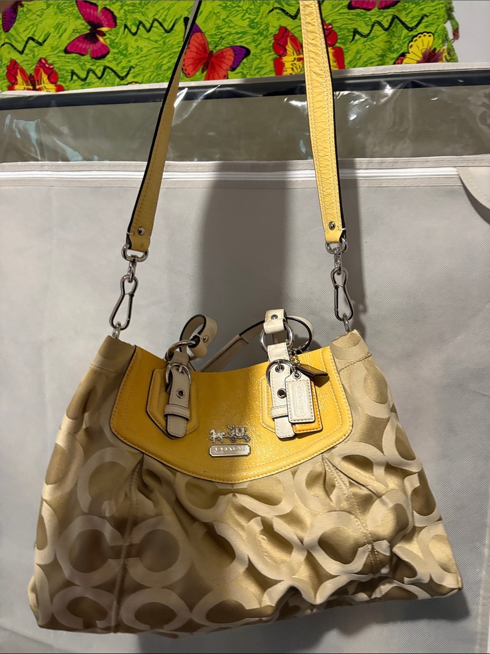 Coach Ashley Signature Sateen Satchel